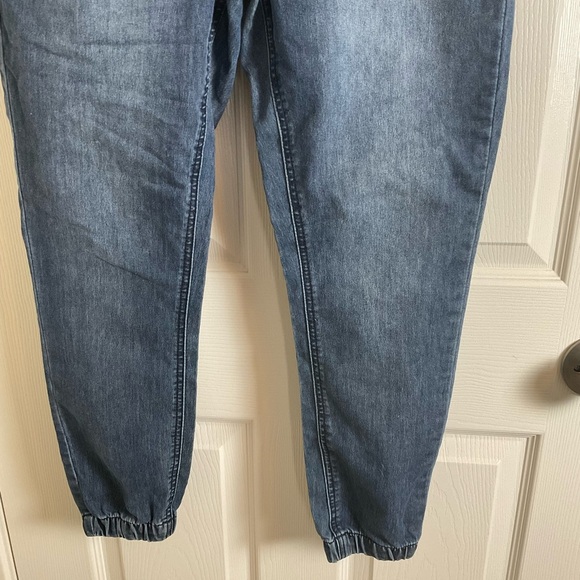 Copper Flash Mid Rise Blue Denim Jogger Jeans size 8P - Picture 4 of 8